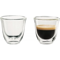 De'Longhi - 2-Oz. Espresso Cups (2-Pack) - Glass/Transparent